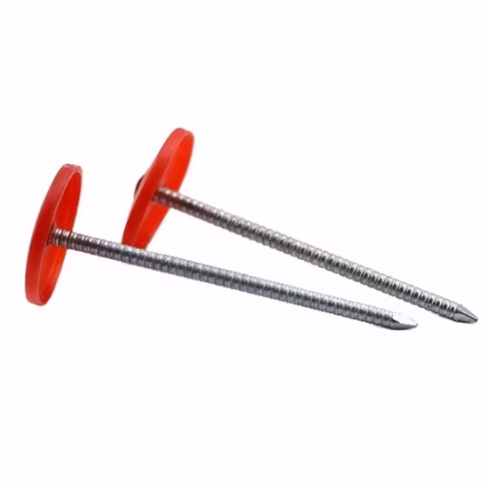 Flat Head Ring Shank Aluminium Roofing Nails with Soft Material