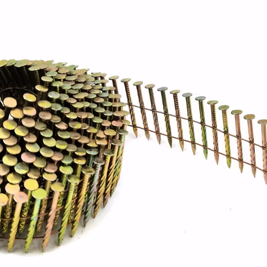 Wire Welded Coil Roofing Nails Electric Galvanized Coil Roofing Nails